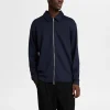 SELECTED BLIXTLÅSFÖRSEDD KOFTA Blue Cheap