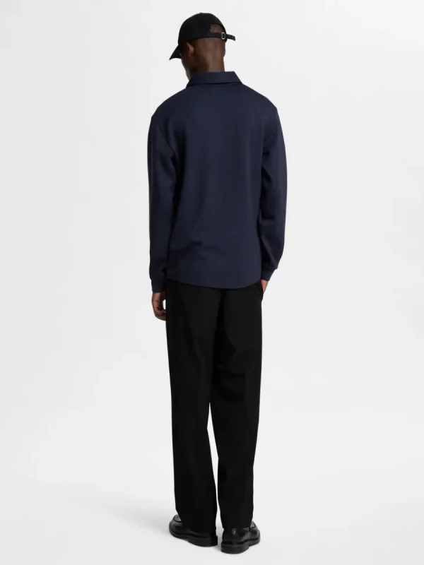 SELECTED BLIXTLÅSFÖRSEDD KOFTA Blue Cheap