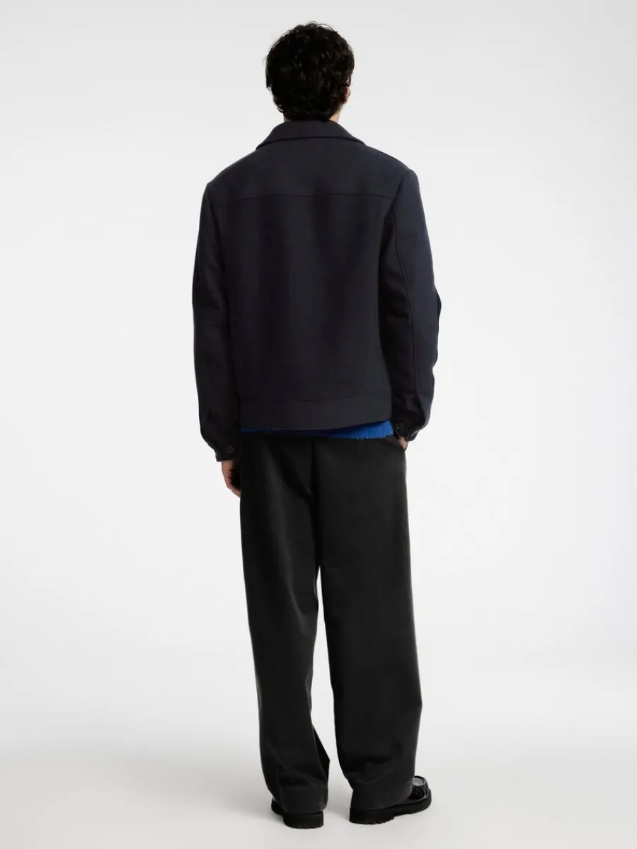 blixtlsfrsedd_kort_jacka_1-1.webp SELECTED BLIXTLÅSFÖRSEDD KORT JACKA Blue Cheap