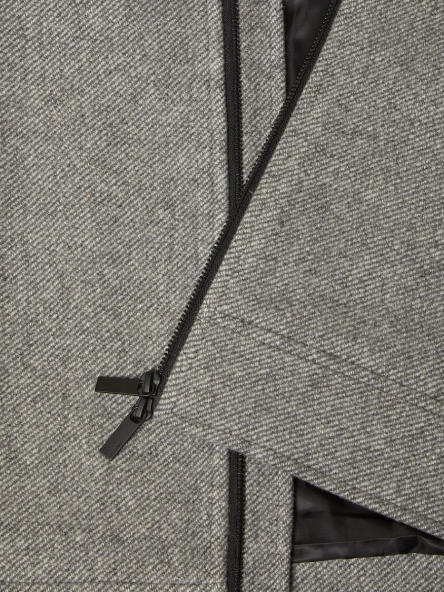 blixtlsfrsedd_kort_jacka_7.webp SELECTED BLIXTLÅSFÖRSEDD KORT JACKA Grey Sale