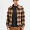 SELECTED BLIXTLÅSSTÄNGNING JACKA Brown Online