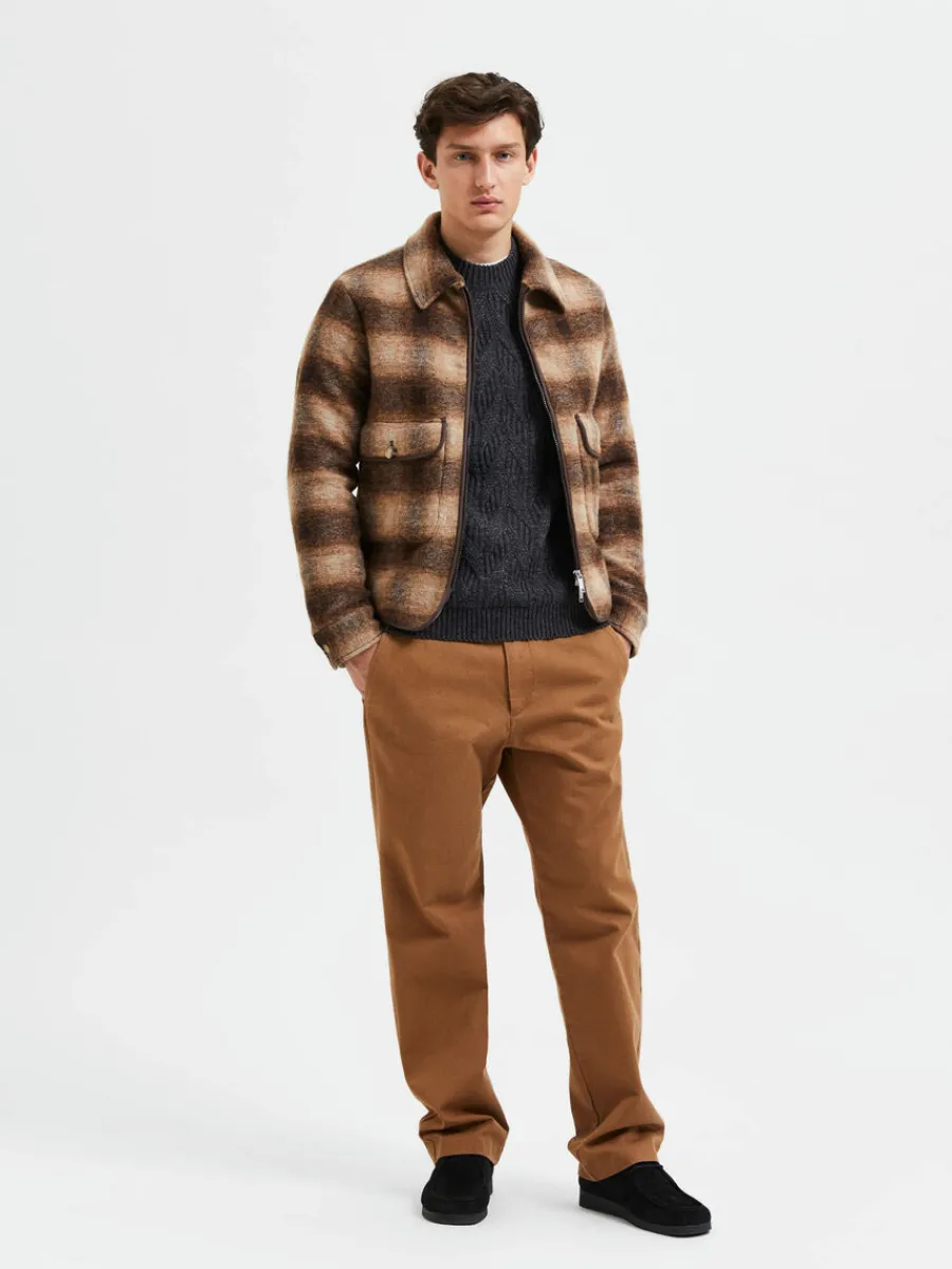 blixtlsstngning_jacka_2.webp SELECTED BLIXTLÅSSTÄNGNING JACKA Brown Online