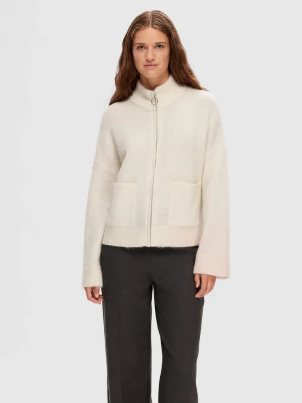 SELECTED BLIXTLÅSSTÄNGNING KOFTA Beige Outlet