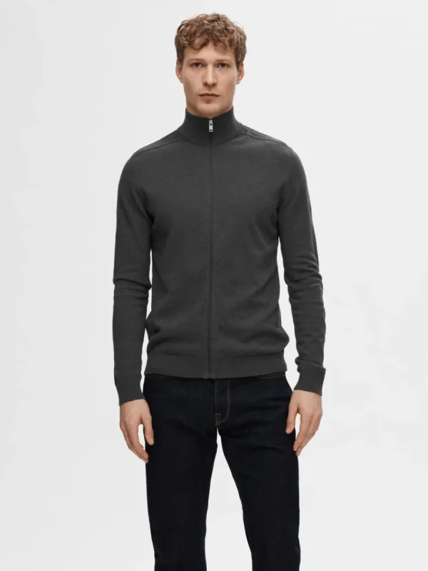 SELECTED BLIXTLÅSSTÄNGNING KOFTA Grey Sale