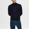 SELECTED BLIXTLÅSSTÄNGNING KOFTA Blue Hot