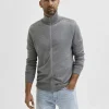 SELECTED BLIXTLÅSSTÄNGNING KOFTA Grey Shop