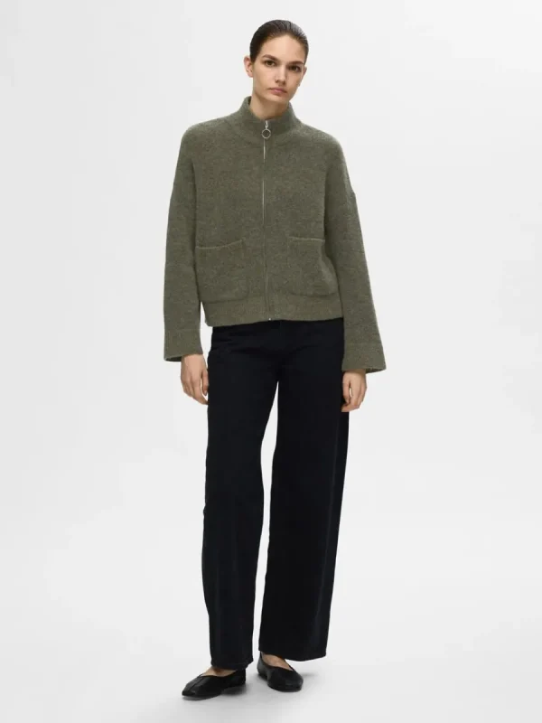 SELECTED BLIXTLÅSSTÄNGNING KOFTA Green Sale