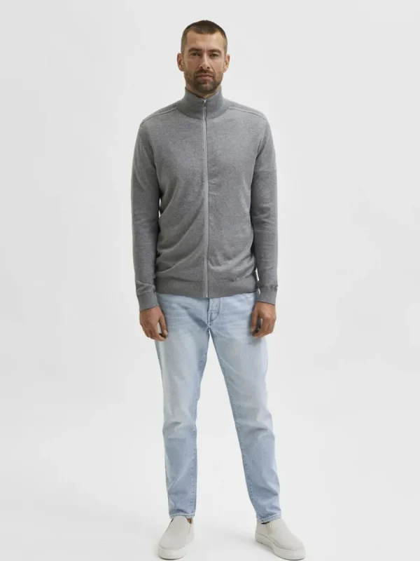 SELECTED BLIXTLÅSSTÄNGNING KOFTA Grey Shop