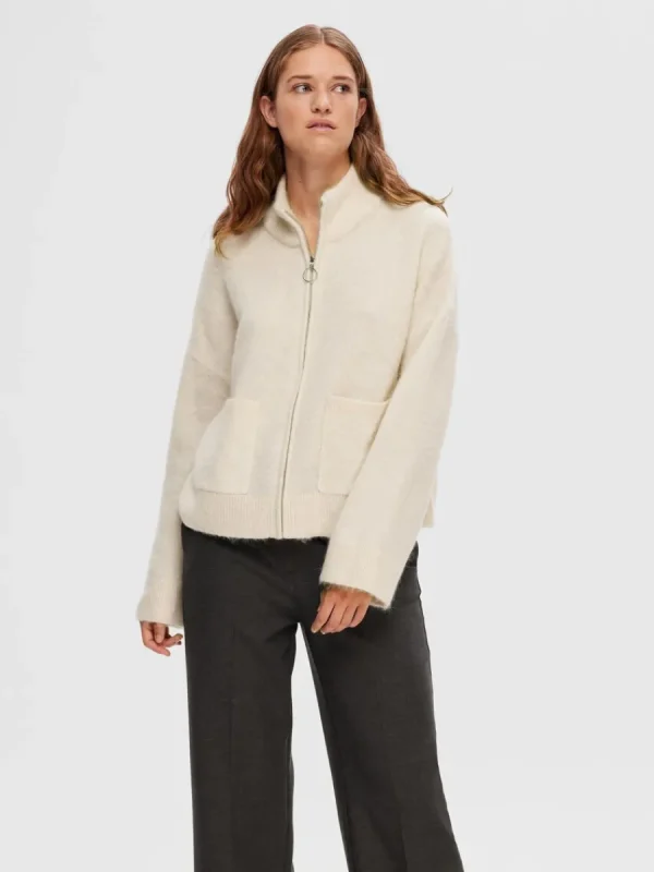 SELECTED BLIXTLÅSSTÄNGNING KOFTA Beige Outlet