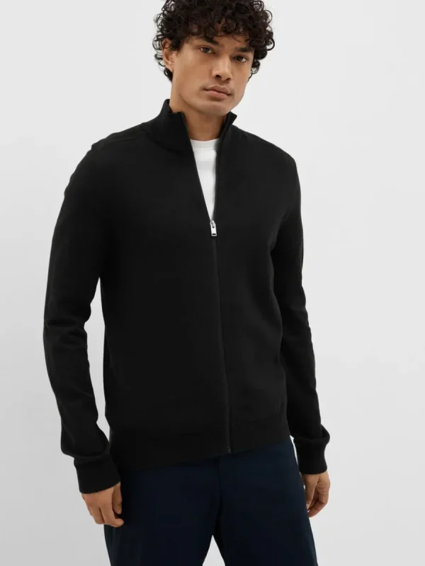 SELECTED BLIXTLÅSSTÄNGNING KOFTA Black Cheap