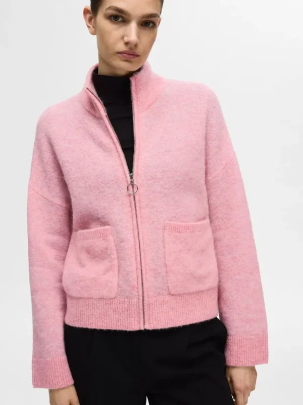 SELECTED BLIXTLÅSSTÄNGNING KOFTA Pink Clearance