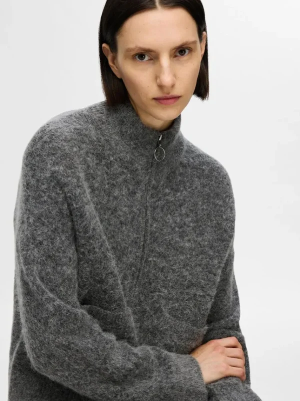SELECTED BLIXTLÅSSTÄNGNING KOFTA Grey Flash Sale