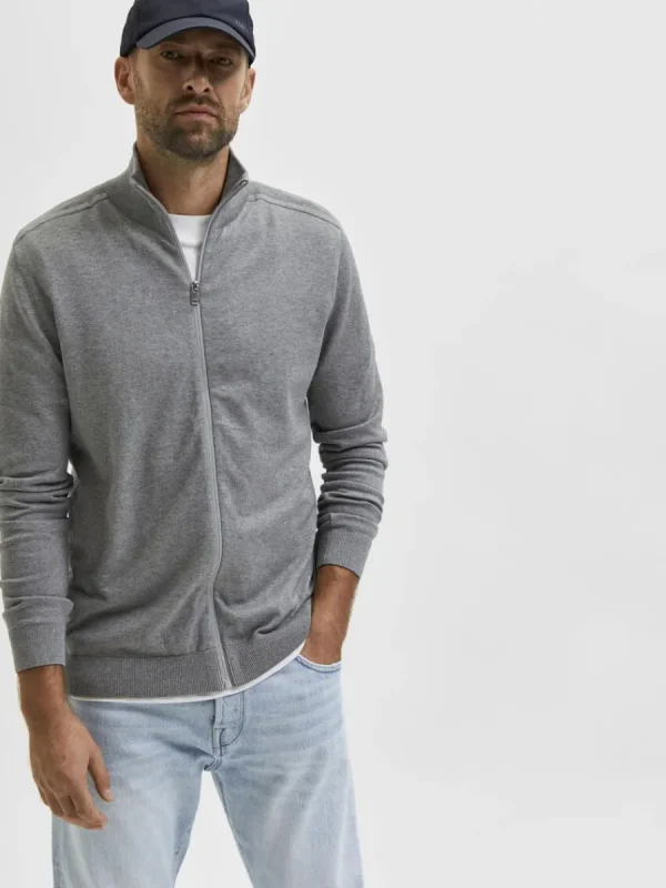 SELECTED BLIXTLÅSSTÄNGNING KOFTA Grey Shop