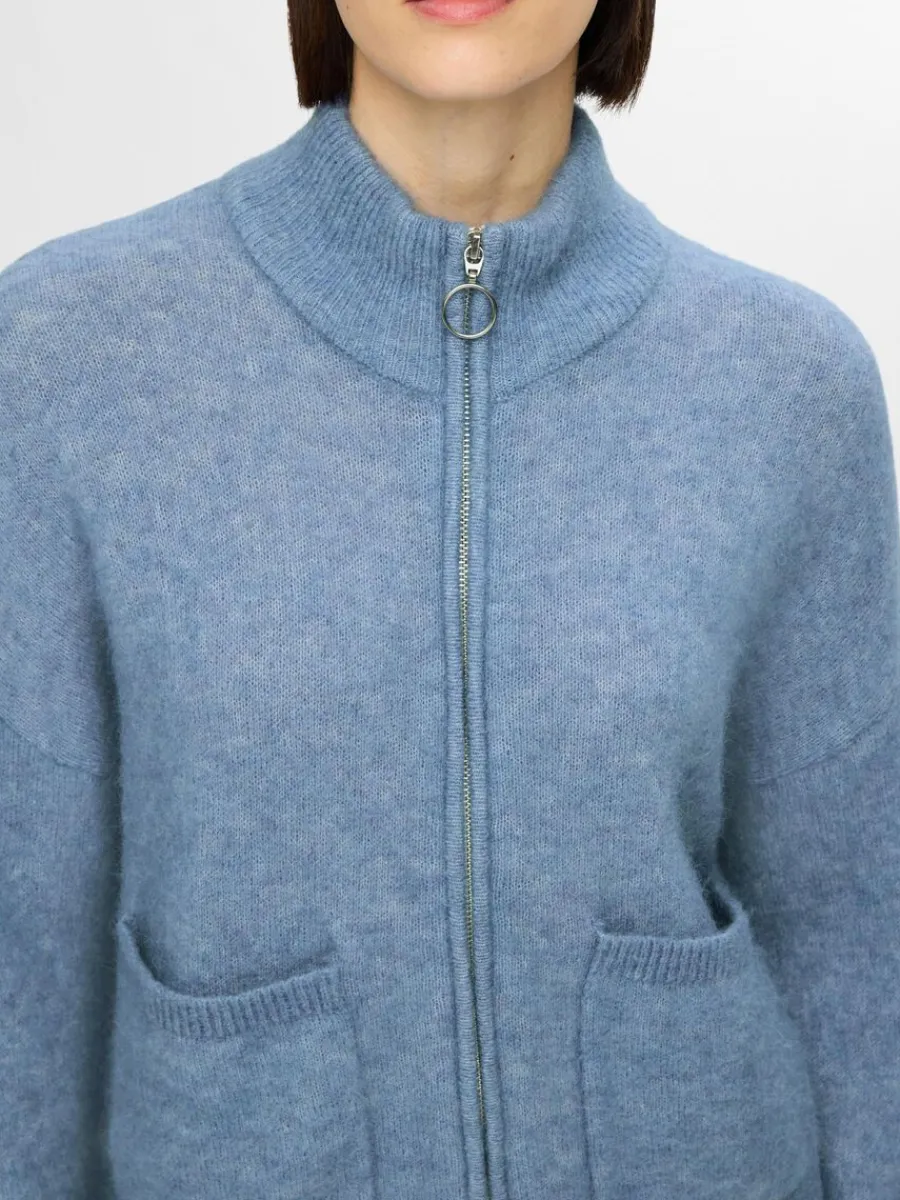 blixtlsstngning_kofta_3-4.webp SELECTED BLIXTLÅSSTÄNGNING KOFTA Blue Best Sale