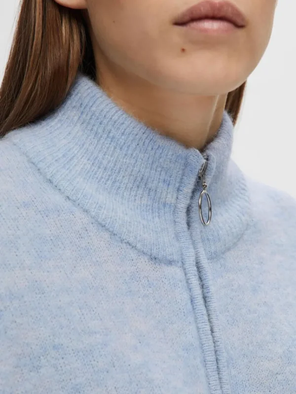 SELECTED BLIXTLÅSSTÄNGNING KOFTA Blue Fashion