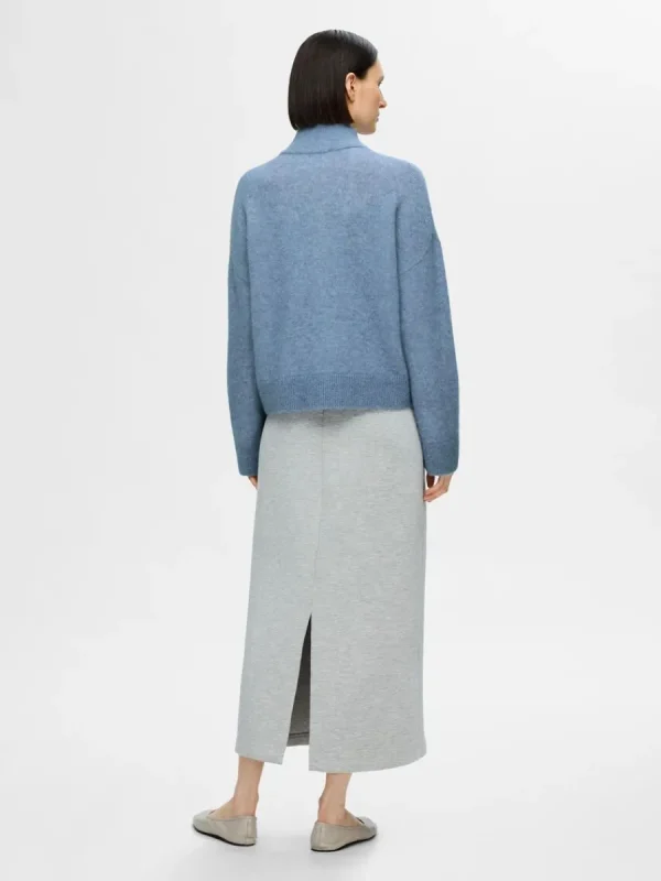 SELECTED BLIXTLÅSSTÄNGNING KOFTA Blue Best Sale