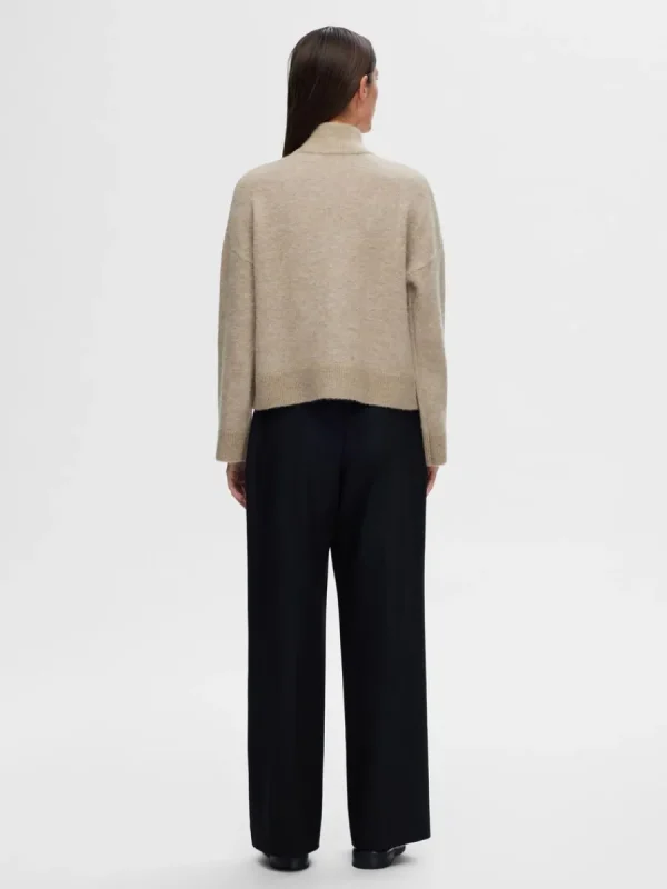 SELECTED BLIXTLÅSSTÄNGNING KOFTA Beige Clearance
