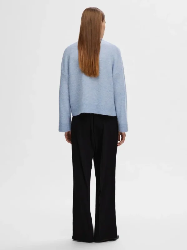 SELECTED BLIXTLÅSSTÄNGNING KOFTA Blue Fashion