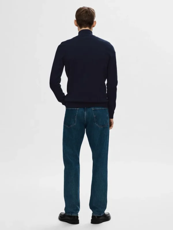 SELECTED BLIXTLÅSSTÄNGNING KOFTA Blue Hot