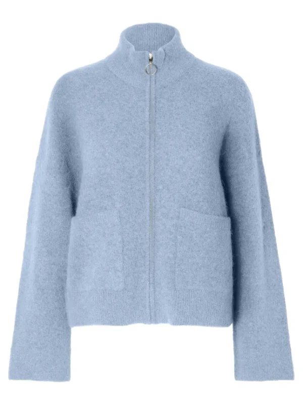 SELECTED BLIXTLÅSSTÄNGNING KOFTA Blue Fashion