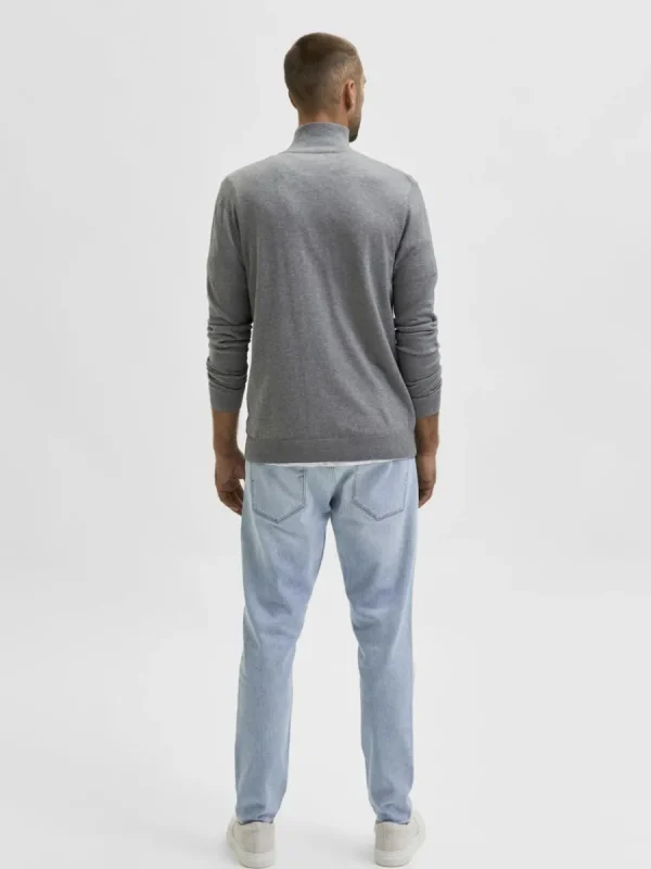 SELECTED BLIXTLÅSSTÄNGNING KOFTA Grey Shop