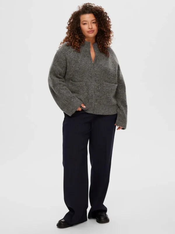 SELECTED BLIXTLÅSSTÄNGNING KOFTA Grey Flash Sale