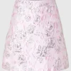 SELECTED BLOMMIG JACQUARD MINIKJOL Pink New
