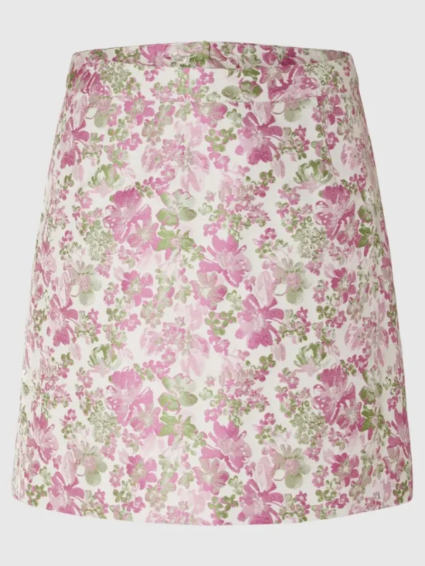 SELECTED BLOMMIG JACQUARD MINIKJOL Coloured Best Sale
