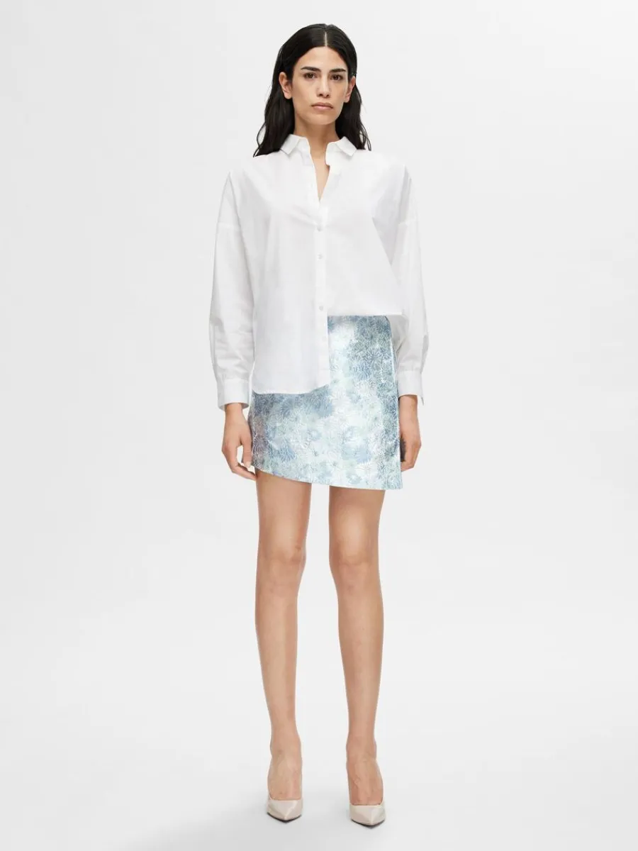 blommig_jacquard_minikjol_2-1.webp SELECTED BLOMMIG JACQUARD MINIKJOL Blue Online