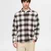 SELECTED 100% BOMULL FLANELLSKJORTA Brown Store