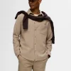 SELECTED 100% BOMULL FLANELLSKJORTA Beige Best