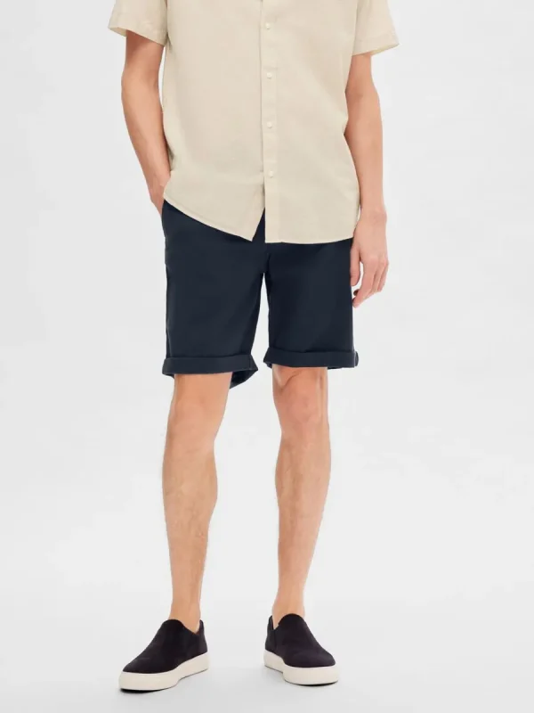 SELECTED BOMULL FLEX SHORTS Blue Fashion