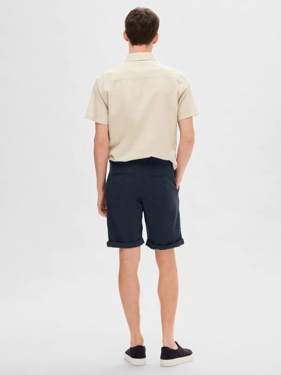 bomull_flex_shorts_1-1.webp SELECTED BOMULL FLEX SHORTS Blue Fashion