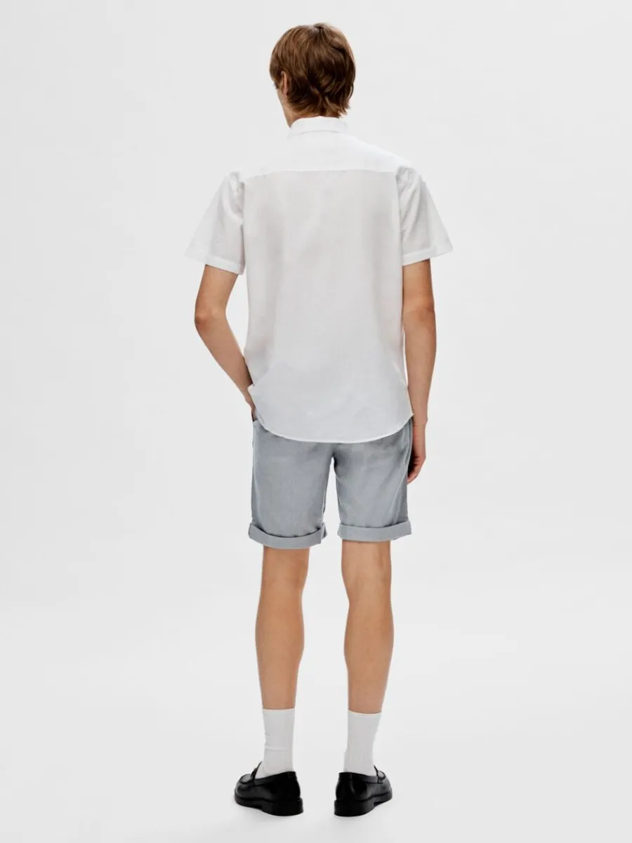 bomull_flex_shorts_1-2.webp SELECTED BOMULL FLEX SHORTS Blue Online