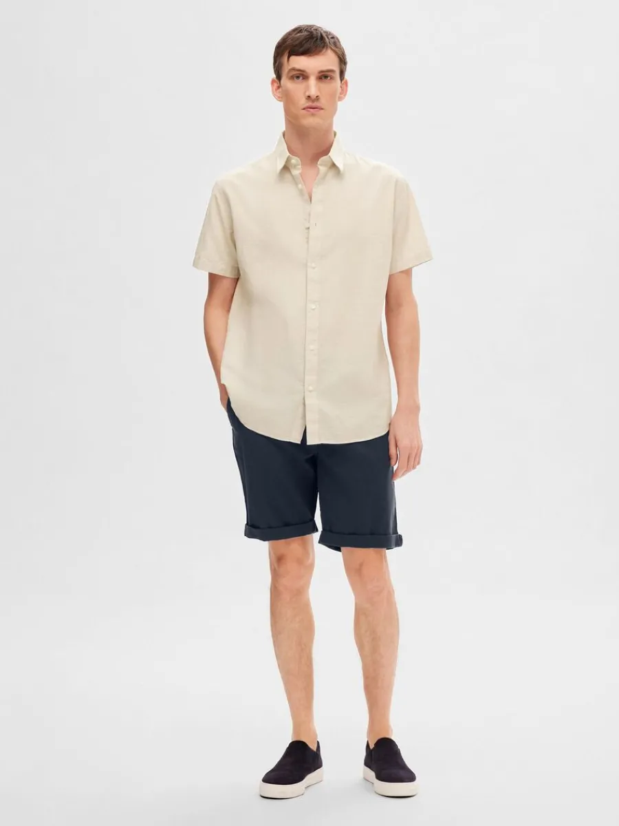 bomull_flex_shorts_2-1.webp SELECTED BOMULL FLEX SHORTS Blue Fashion