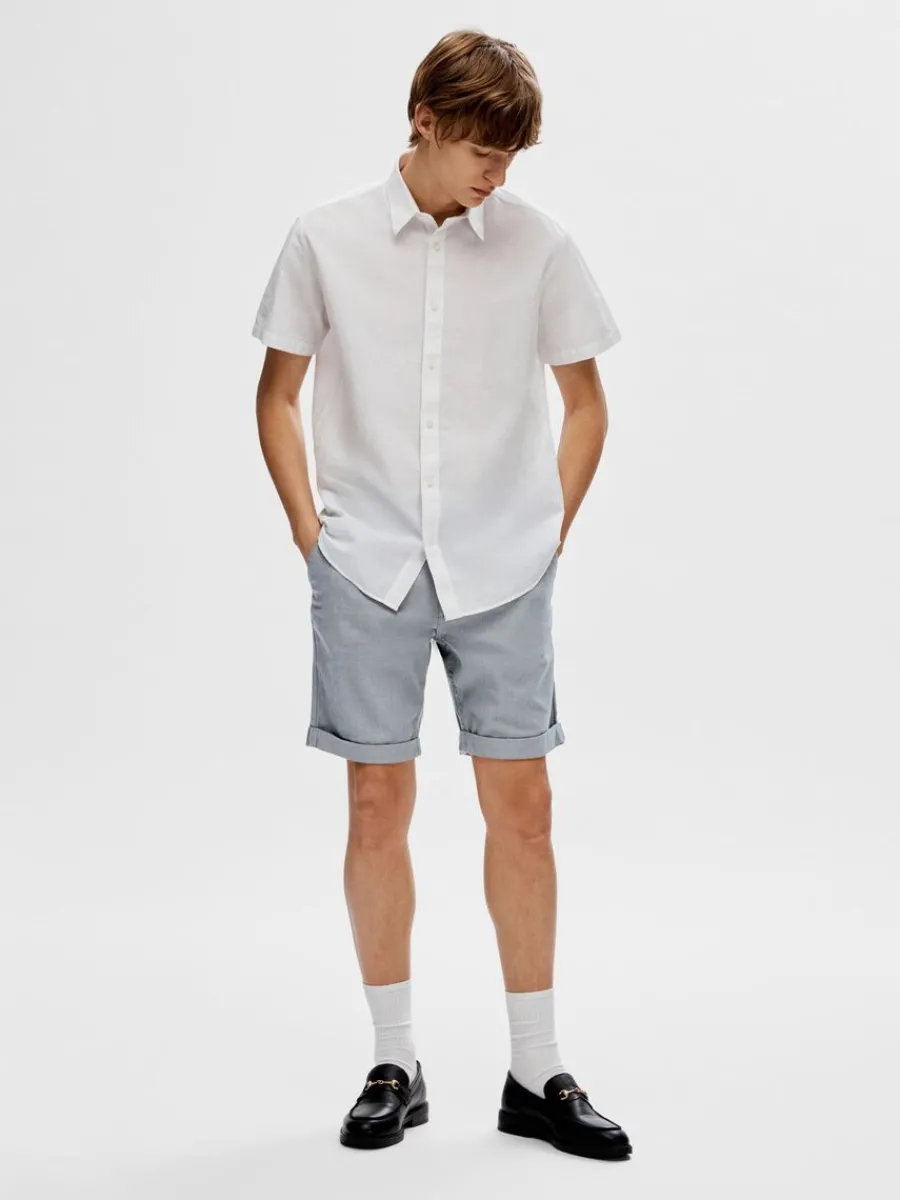 bomull_flex_shorts_2-2.webp SELECTED BOMULL FLEX SHORTS Blue Online
