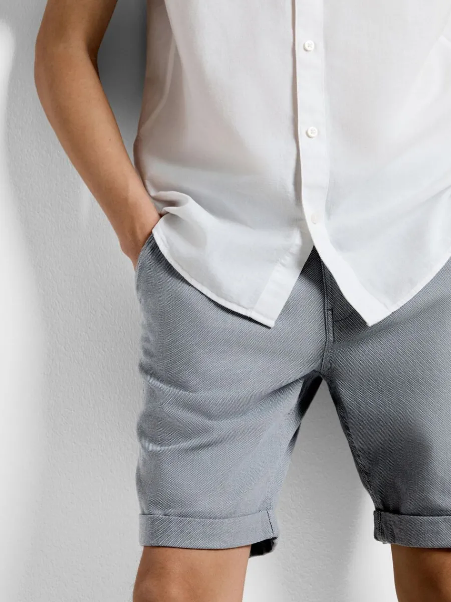 bomull_flex_shorts_3-2.webp SELECTED BOMULL FLEX SHORTS Blue Online