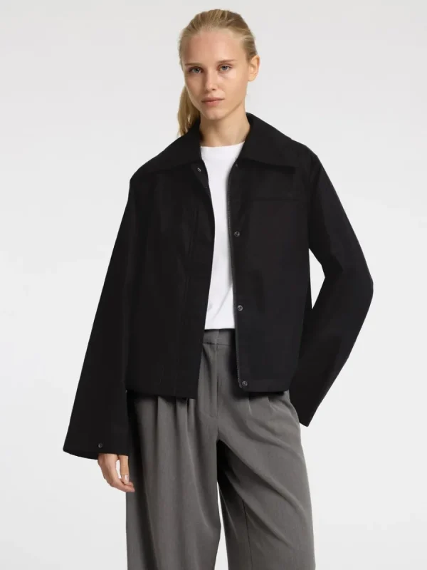 SELECTED 100% BOMULL KORT JACKA Black Store