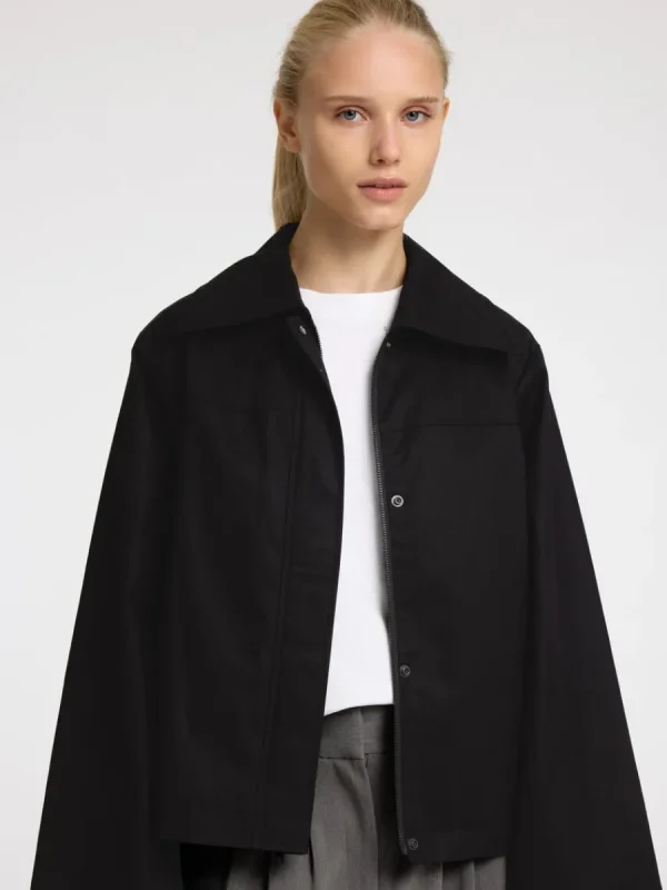 SELECTED 100% BOMULL KORT JACKA Black Store