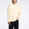 SELECTED 100% BOMULL LÅNGÄRMAD TOPP Beige Store