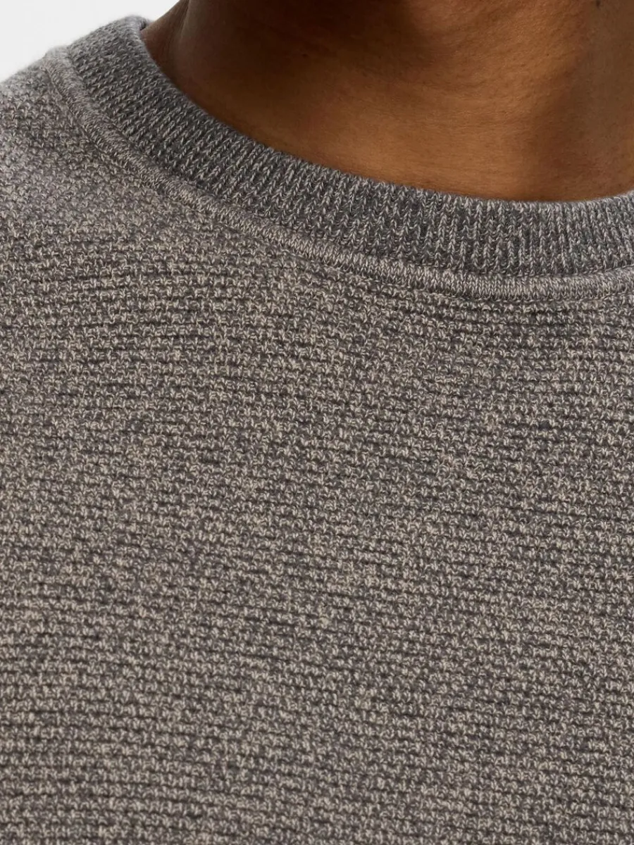 bomull_rundringad_trja_3-4.webp SELECTED 100% BOMULL RUNDRINGAD TRÖJA Grey Cheap