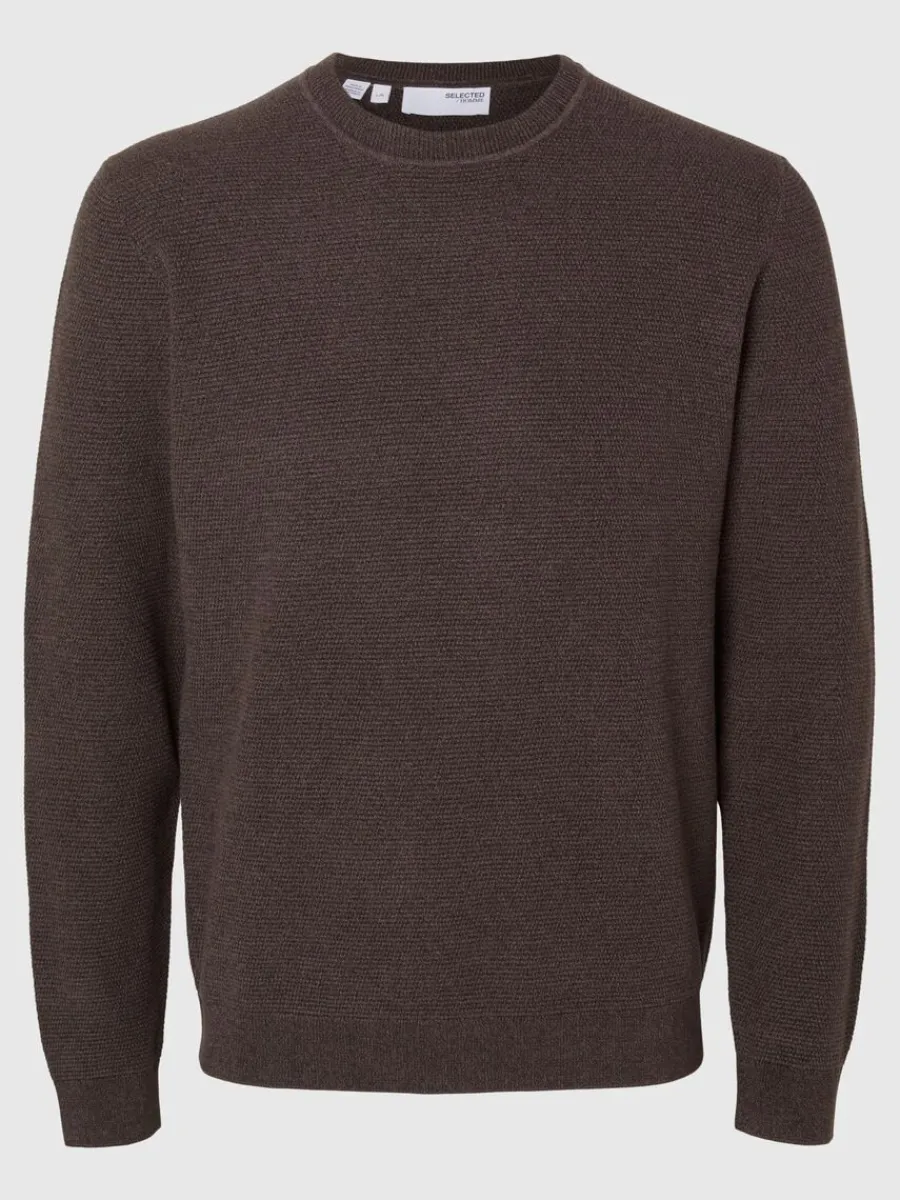 bomull_rundringad_trja_4.webp SELECTED 100% BOMULL RUNDRINGAD TRÖJA Brown Cheap