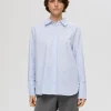 SELECTED 100% BOMULL SKJORTA Blue Discount