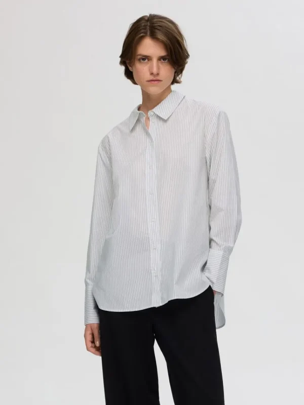SELECTED 100% BOMULL SKJORTA White Store