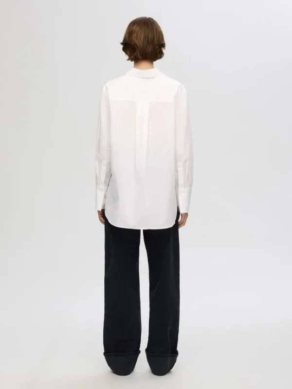 SELECTED 100% BOMULL SKJORTA White Best