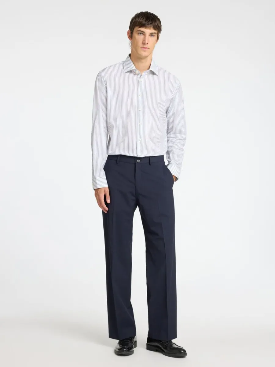 bomull_slim_fitskjorta_2.webp SELECTED 100% BOMULL SLIM FIT-SKJORTA White Best Sale