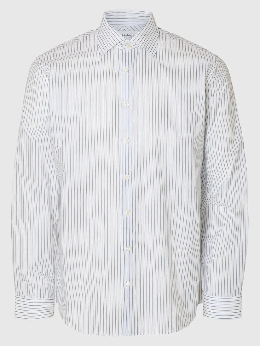 bomull_slim_fitskjorta_4.webp SELECTED 100% BOMULL SLIM FIT-SKJORTA White Best Sale