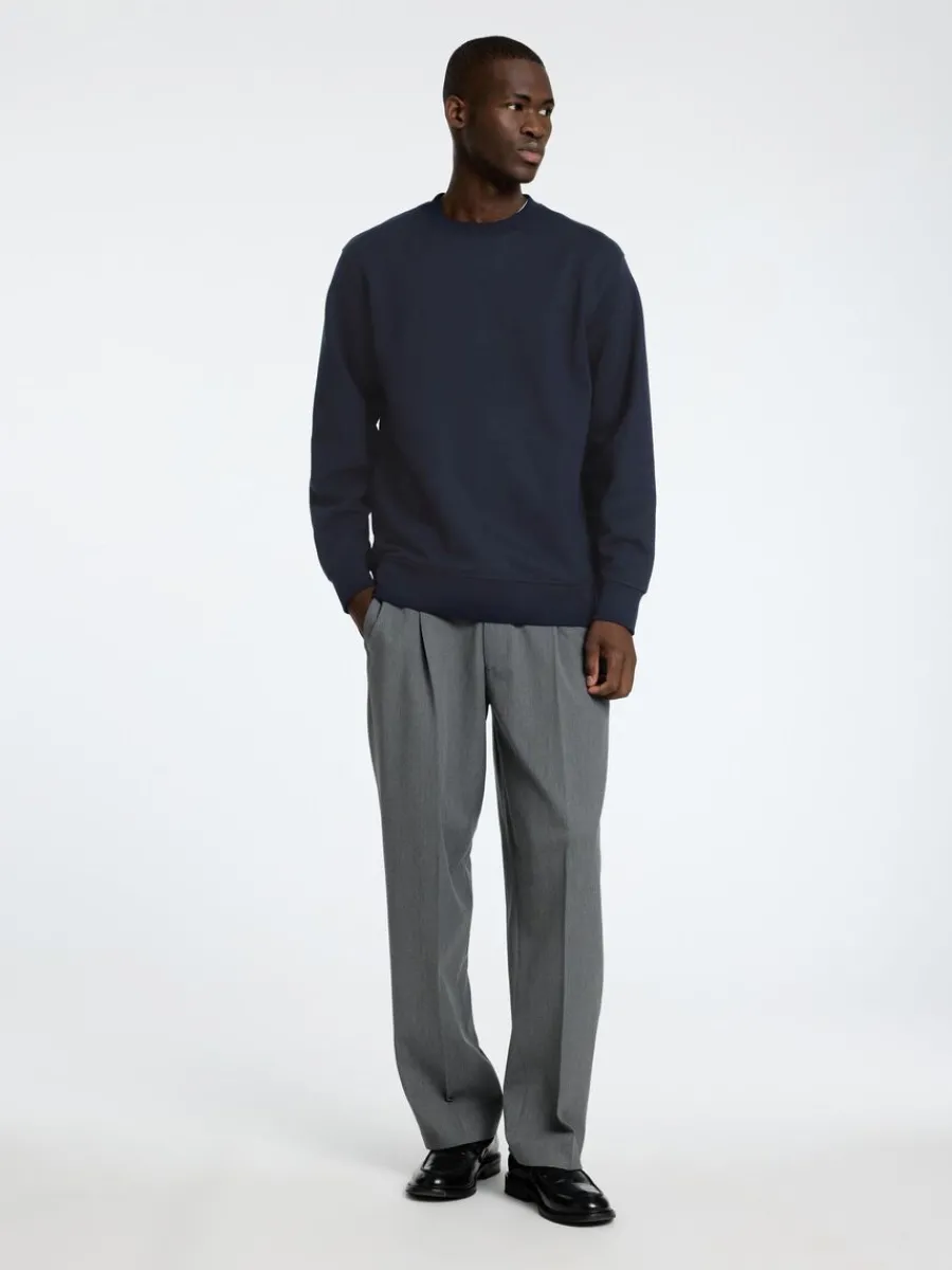 bomull_sweatshirt_1.webp SELECTED 100% BOMULL SWEATSHIRT Blue Online