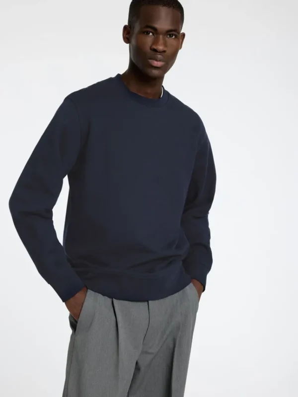 SELECTED 100% BOMULL SWEATSHIRT Blue Online
