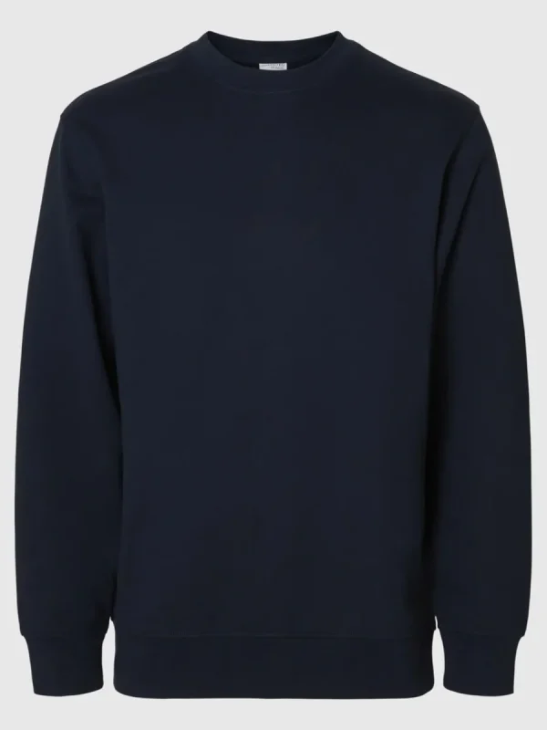 SELECTED 100% BOMULL SWEATSHIRT Blue Online